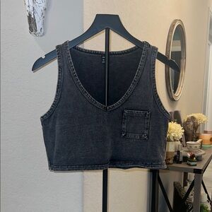 SHEIN Charcoal Gray Top
